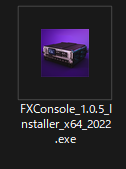 FX Consoleインストールファイル